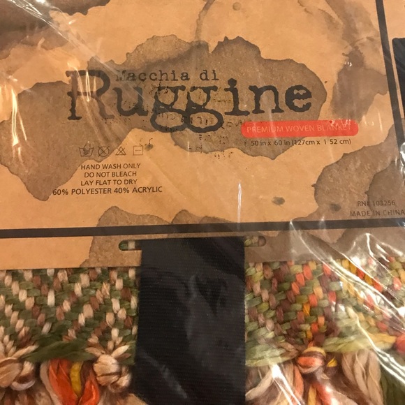 ๐ ๐๐ Citrus Chamomile Textured Weave Chunky Yarn Plaid Pattern Throw Blanket - Picture 7 of 9